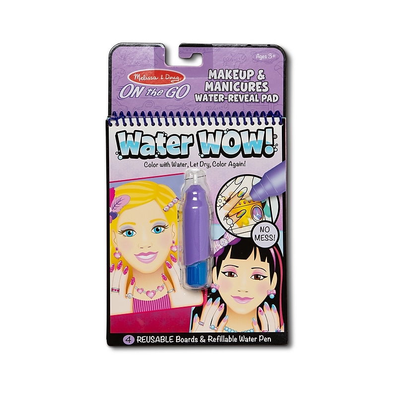 Melissa & Doug On the Go Water Wow! Reusable Water-Reveal Pad, 48/Pack (9416)) image 1