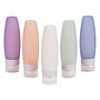 Mind Reader Silicone Travel Bottles, Multicolored, 5 Bottles/Set (SILBOTTLE-ASST)~#|#~7613EFD8-B100-4A65-8423F35CEEDF0A2B_sc7