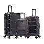 DUKAP Sense 3-Piece Hardside Spinner Luggage Set, TSA Checkpoint Friendly, Black (DKSENSML-BLK)~#|#~7614D164-E574-4F13-816408ADA00799BE_sc7