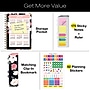 2027 Excello Brands 6" x 8" Weekly & Monthly Standard Planner, Paperboard Cover, Black Floral Pink (FSHN-CY27-58-06)~#|#~76170634-E014-427A-B74076E1EB043911_sc7