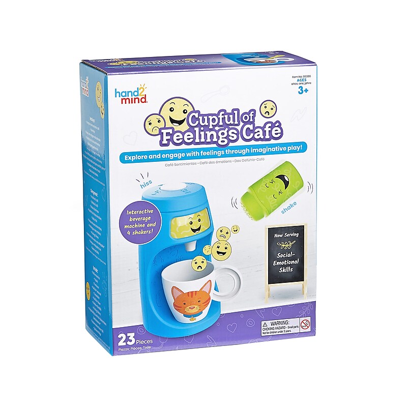 hand2mind Cupful of Feelings Cafe Imaginative Play Set, Assorted Colors (95386) image 1