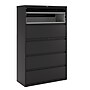 Staples HL8000 Commercial 5 File Drawers Lateral File Cabinet, Locking, Black, Letter/Legal, 42"W (21748D)~#|#~761E7B12-112C-4E7C-9D584B5269989A98_sc7