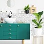 York Wallcoverings Carrara Marble Hexagon Peel and Stick Backsplash (TIL4245FLT)~#|#~7621CB3B-9A80-4BA1-9C4562C0429C1F7F_sc7