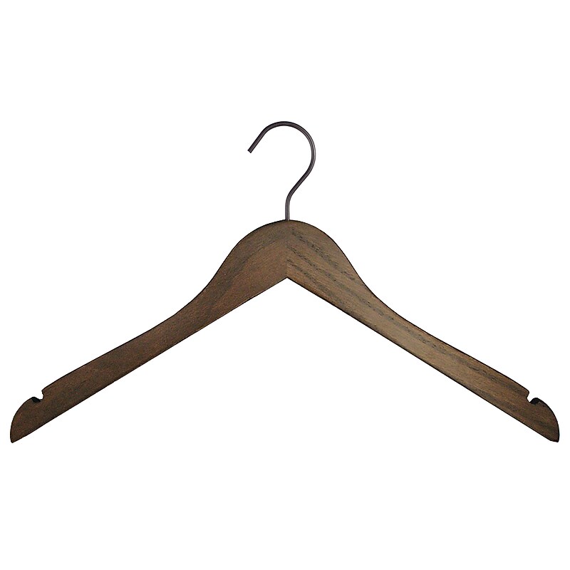 Wood Top Hanger, Dark, 100/Box (LVS17TOPDKRS) image 1