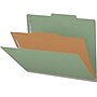 Medical Arts Press Pressboard Classification Folder, 1-Divider, 2" Expansion, Letter Size, Green, 10/Box (DV-T42-14-3AGN-PKT)~#|#~762407E0-B421-44C1-8758862489CE5C23_sc7