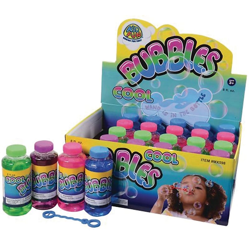 US Toy Bubbles, Assorted Colors, 24/Pack (NL584) image 1