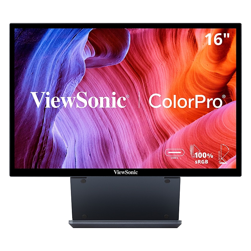 ViewSonic ColorPro 16" 75Hz LED Monitor, Black (VP1656) image 1