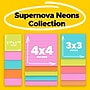 Post-it Super Sticky Notes, Supernova Neons Collection, 45 Sheets/Pad, 15 Pads/Pack (4423-15SSMIA)~#|#~762FAC3F-D0BC-4458-B0AE58290DFE7074_sc7