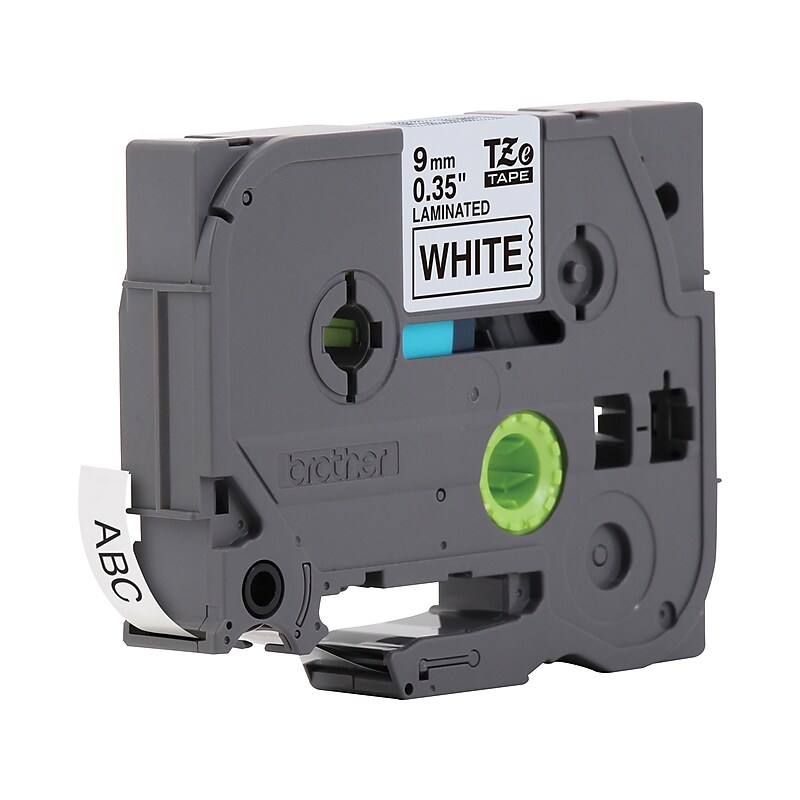 Brother TZe-2212PK Laminated Tape, 0.35" x 315", Black/White, 2/Pack (TZE2212PK) image 1