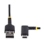 StarTech USB-A to USB-C Charging Cable Right Angle, 1ft, Black (R2ACR-30C-USB-CABLE)~#|#~76332C0A-FB3A-4BD0-96A52895C7EA7691_sc7