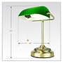 Newhouse Lighting Morgan Banker 14.5" LED Table Lamp, Antique Green (NHDK-MO-GO)~#|#~763711C6-0B76-451E-A9CDF88A220E2885_sc7