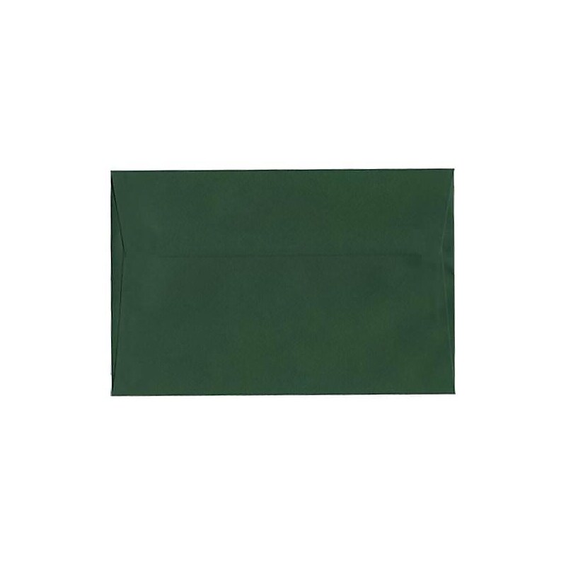 JAM Paper A9 Invitation Envelopes, 5.75 x 8.75, Dark Green, 25/Pack (157459) image 1