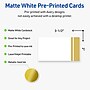 Avery Double-Dipped Gold Edge Matte Blank Card, White, 80/Pack (S00-D23)~#|#~76465A07-5037-49A7-8873C14A318B2C3B_sc7