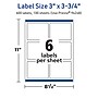 Avery TrueBlock Laser/Inkjet Rectangle Multipurpose Labels, 3" x 3.75", White, 600/Box (94248)~#|#~7647A3D2-1671-4C07-A87E19A6E2424584_sc7