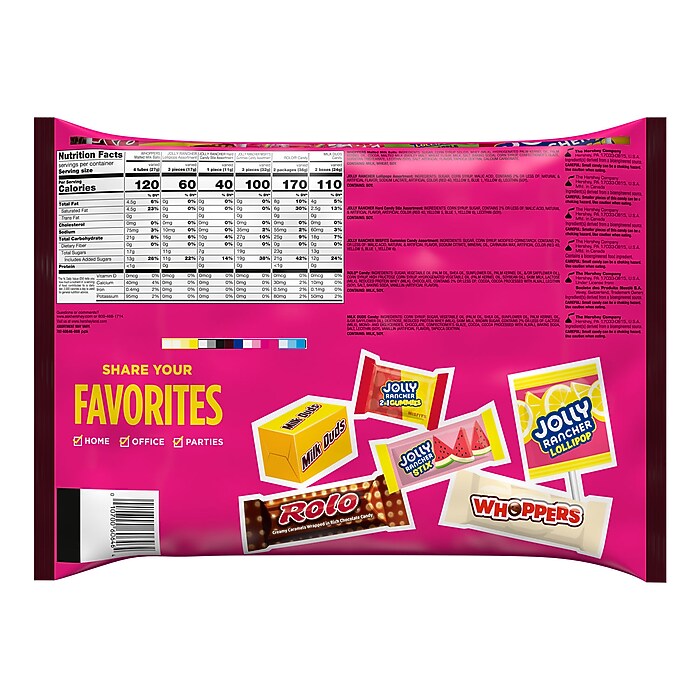Hershey's Mega Mix Chocolate and Candy Variety Bag, Assorted