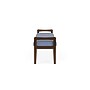 Lesro Weston 3-Seat Bench, Chambray Light Navy/Riftwood Walnut (WS3001.WRW-01CHLN)~#|#~7648505D-E56D-41FB-A1586FCBE0BE10A7_sc7
