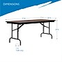 ICEBERG Premium Folding Table, 72" x 30", Mahogany (55224)~#|#~764B5656-DC47-4DA1-926873AD75C66EDF_sc7