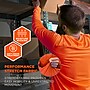Chill-Its 6689 High Visibility Long Sleeve T-Shirt, Orange, X-Large (12180)~#|#~764C0EFC-D09E-494A-9660FFC213BBB999_sc7