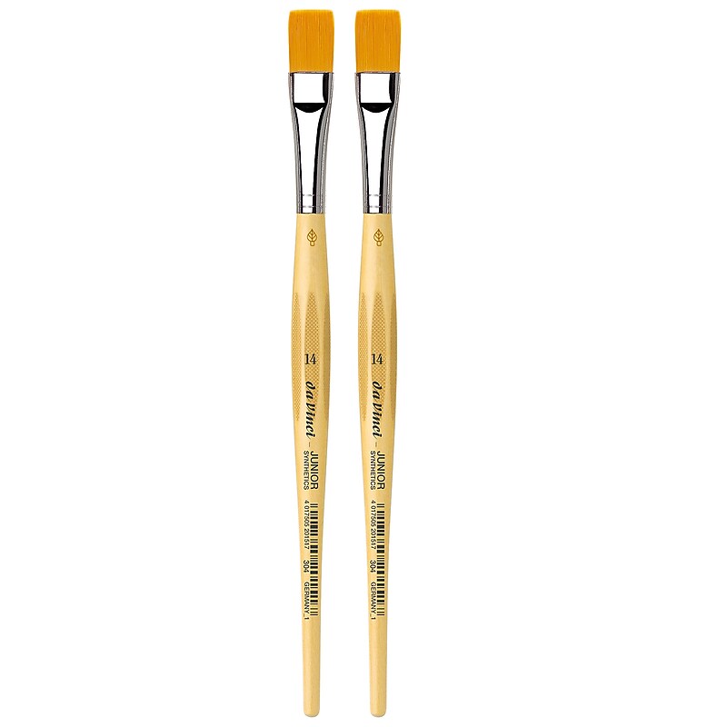 da Vinci JUNIOR Synthetics Tempera Synthetic Bristle Round, Size 14 Student Brush, 2/Pack (DVXVA30414-2) image 1