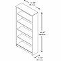 Bush Furniture Cabot 66"H 5-Shelf Bookcase with Adjustable Shelves, Espresso Oak (WC31866)~#|#~765814A2-2C2C-4925-A06E82EFE055003B_sc7