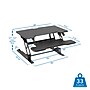 Mount-It! 30"W Manual Rectangular Adjustable Standing Desk Converter, Black (MI-15009S)~#|#~7659BACD-61F3-4466-91E700FB6DCF0D4D_sc7