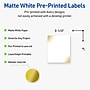 Avery Laser/Inkjet Rectangle Multipurpose Labels, 4" x 3-1/3", White, 40/Pack (S00EWD)~#|#~7659F5B8-1E2C-4BD2-B1EAB5E76D8A7B5E_sc7