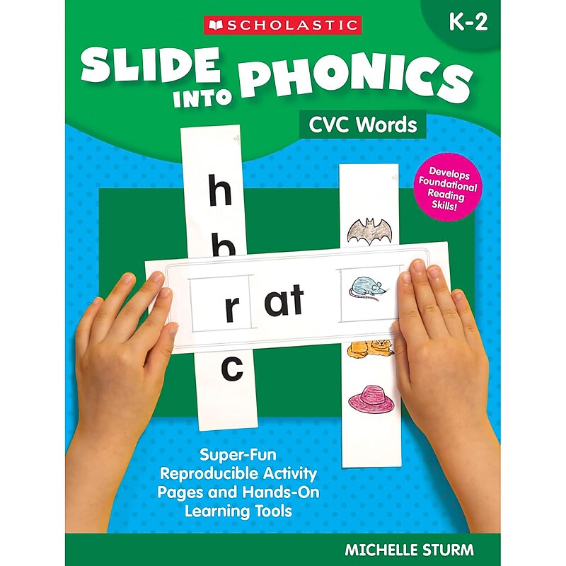 Scholastic Teaching Solutions Slide Into Phonics: CVC Words Activity Book (SC-9781546152613) image 1