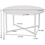 Household Essentials Jamestown 31.5"Dia. Laminate Round Coffee Table, Scandinavian White/White (8203-1)~#|#~765BB3D9-B492-4538-9466FA12EF4A60CA_sc7