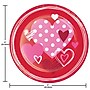 Say Hooray! Joyful Hearts Valentine’s Day Disposable Paper Plates and Napkins Set, 48/Pack (DTC9624E2G)~#|#~765D84DA-9F81-4676-8F0D99DF0371F673_sc7