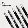 uniball 207 Retractable Gel Pens, Fine Point, 0.5mm, Black Ink, 5/Pack (1960240)~#|#~7662D500-9E2B-4433-8943A61C1263DF80_sc7