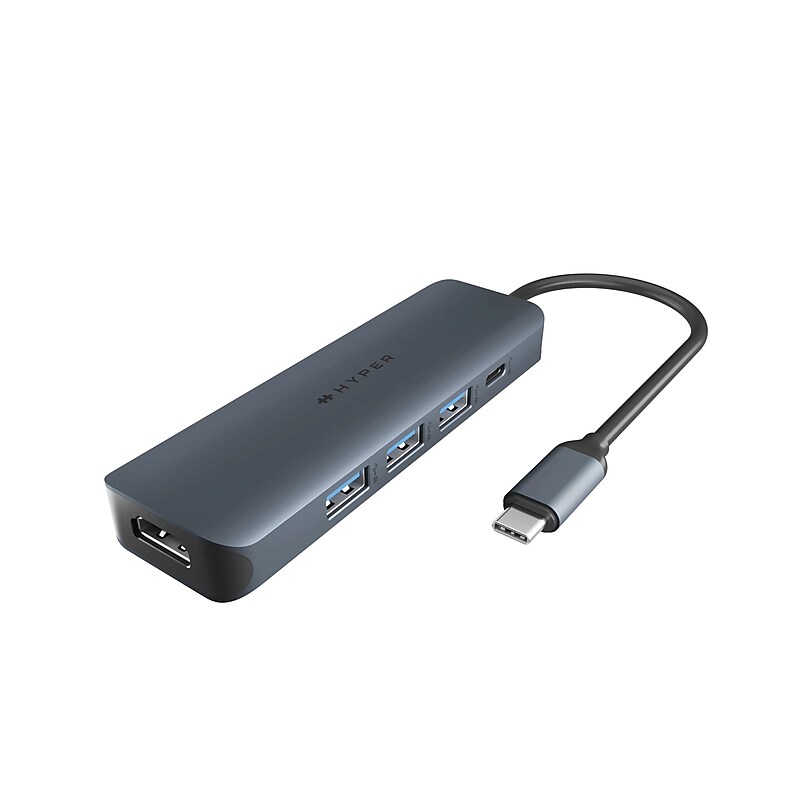 Hyper HyperDrive Next 6-Port USB-C Hub, Gray (HD4008GL) image 1