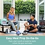 bentgo Prep Deluxe Insulated Multimeal Bag, 5-Compartment, Coastal Aqua (BGPRPBAG-CA)~#|#~7667A786-60E1-4209-9D5F82140B3BC421_sc7