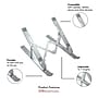 OTM Essentials 11.85" x 2.26" Aluminum Adjustable Laptop Stand, Silver (OB-A2E)~#|#~76680612-9DE1-424C-A440D14F928FFB0A_sc7