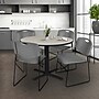 Regency 48" Laminate Maple Round Table with Zeng Stack Chairs Gray (TB48RNDPL44GY)~#|#~766EFA72-7523-4BAF-A697662020199A32_sc7