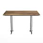 Flash Furniture TopGuard Rectangle Wood Restaurant Dining Table and Base, 48" x 30",  Natural/Silver Bases (ST3048NATT0522S)~#|#~7671E134-1E03-4D4E-A26B648FA642F2CC_sc7