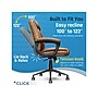 Click365 Transform 1.0 Ergonomic Bonded Leather Swivel Desk Chair, Cognac (CCHR10001A)~#|#~7672AD4F-7A5C-463C-91C5769DF090CD07_sc7