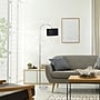 Creekwood Home Vista 66" Brushed Nickel Floor Lamp with Drum Shade, Black (CWF-3006-BK)~#|#~7674DA01-A610-4583-A52F09B55BA436E1_sc7