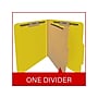 Medical Arts Press Pressboard Classification Folder, 1 Divider, 2" Expansion, Letter Size, Yellow, 10/Box (DV-T42-14-3YLW)~#|#~7676AD71-8E12-460F-854E4001E3F35C7C_sc7