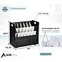 AdirOffice 21-Slot Mobile Roll File, 28.5"H x 30"W x 15.75"D, Black (625-BLK-KIT1)~#|#~7677D8CE-9366-4775-924B1912925DC7FD_sc7