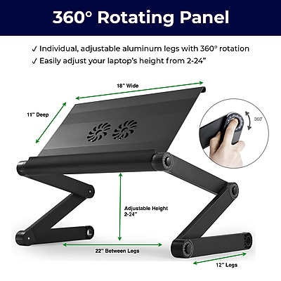 Uncaged Ergonomics WorkEZ Laptop Cooling Stand - Thumbnail 5