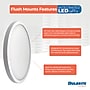 Bulbrite 7" Round 10.3-Watt 5 Color Selectable LED Flush Mount Light, 1150 Lumens, White (773607)~#|#~767BD70B-284C-4B8C-9D59C2F90CFAAABF_sc7