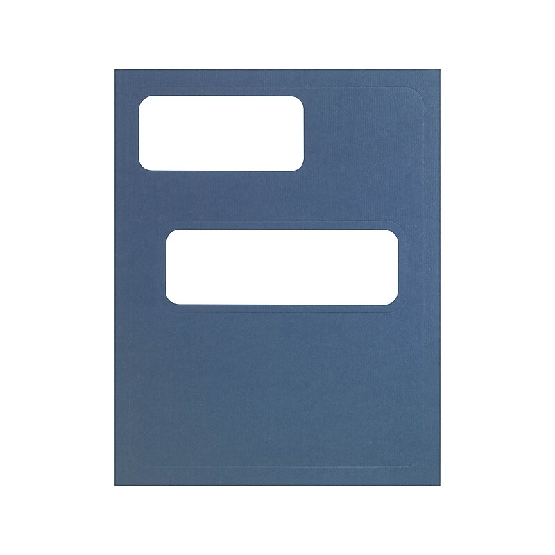 ComplyRight Double-Window Tax Presentation Folder, Blue, 50/Pack (FB01) image 1