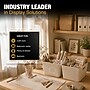 Azar Displays Large Wheat Lined Textured Plastic Storage Tote Bin with Handles, 2/Pack~#|#~76837A58-8BDF-4472-83709FEA7AFF9E02_sc7
