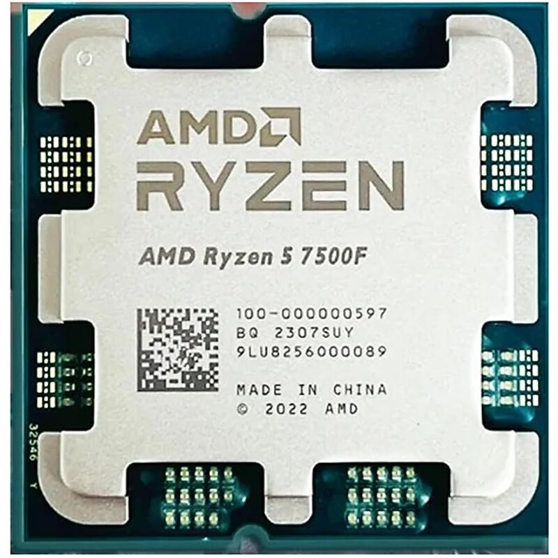 AMD Ryzen 5 7500F 6-core 3.7Ghz Computer Processor, Socket AM5 (100-000000597) image 1