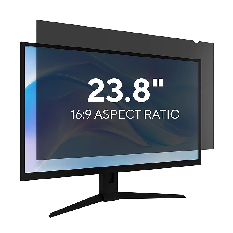 Staples TECH Anti-Glare Privacy Filter for 23.8" Widescreen Monitor (16:9) (ST62135-CC) image 1