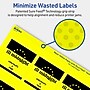 Avery Laser/Inkjet Square Multipurpose Labels, 2.5" x 2.5", Neon Yellow, 360/Pack (94104)~#|#~768C3358-3637-4F91-94FA60B6F1280CB0_sc7