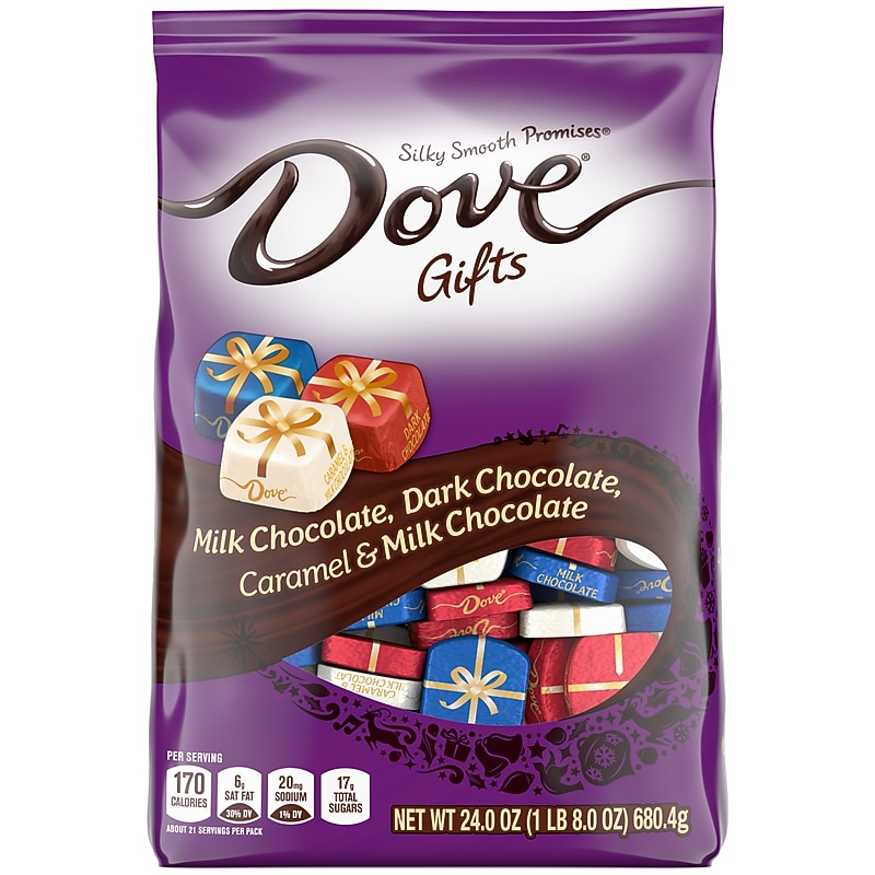 DOVE PROMISES Holiday Gifts Assorted Chocolate Candy Bag, 24 oz (MMM59124) image 1