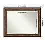 Amanti Art Ballroom Bronze Beveled Bathroom Wall Mirror, 37.5" x 47.5", Brown (A42674593678)~#|#~7692F7C6-707C-4CCC-B2710BC1668F5720_sc7