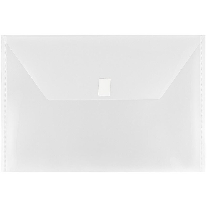 JAM Paper Premium Plastic Document File, Legal, Clear, 3/Pack (219V0CLX3) image 1