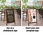 Excello Global Products 24x36 Chalkboard Coroplast Combo A-Frame, Brown (EGP-HD-0533-BN)~#|#~7694AD3E-812B-41DF-97E1A097AD7E9DEA_sc7